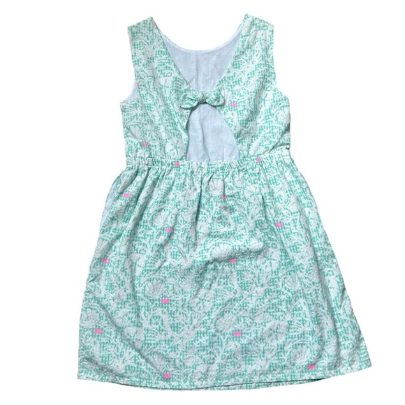 Girls Vineyard Vines Woven Tie Back Dress Size 16 - Picture 4 of 9